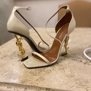 Ysl cream heels worn 2 for 30 mins